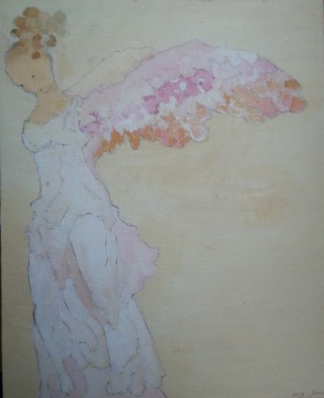 Elinalle maalattu voiton enkeli eli Nike. v.2013.